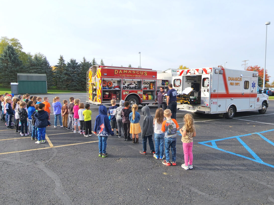 Damascus Fire Department educates West Branch students on fire safety